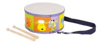 Dřevěné hračky Small Foot Dětské dřevěné hudební nástroje buben zvířata