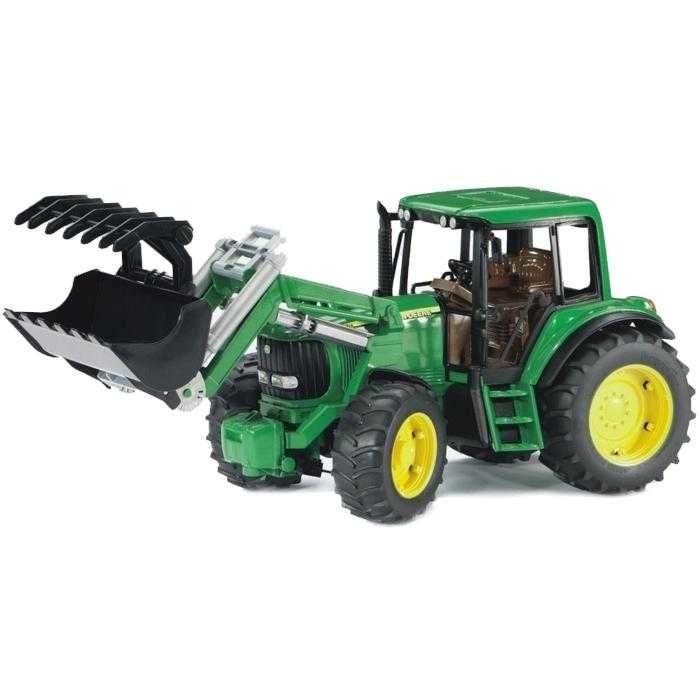 Dřevěné hračky Bruder Traktor JOHN DEERE 6920 s čelním nakladačem