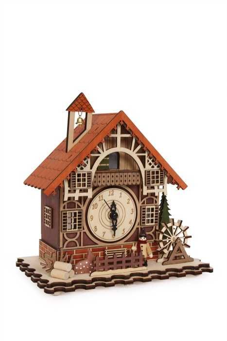 Dřevěné hračky small foot Dekorační hodiny Hrázděný dům