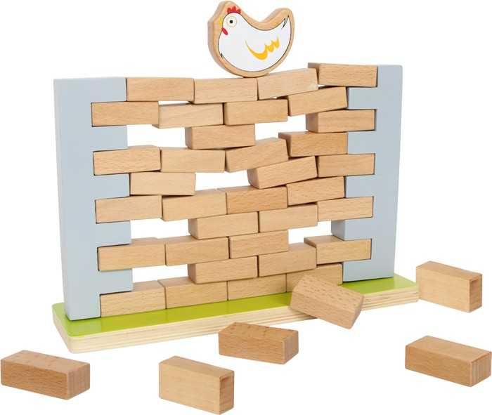 Dřevěné hračky small foot Dřevěná motorická hra balanční zeď