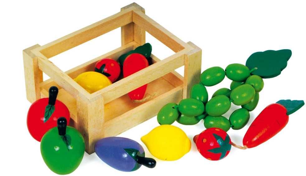 Dřevěné hračky Small Foot Kuchyně přepravka se zeleninou Small foot by Legler
