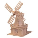 Dřevěné hračky Woodcraft Dřevěné 3D puzzle větrný mlýn Woodcraft construction kit