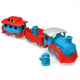 Dřevěné hračky Green Toys Vlak modrý