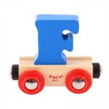 Dřevěné hračky Bigjigs Rail Vagónek dřevěné vláčkodráhy - Písmeno F