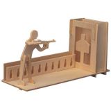 Dřevěné hračky Woodcraft Dřevěné 3D puzzle stojánek na tužky střelba Woodcraft construction kit