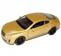 Dřevěné hračky Welly Bentley Continental Supersports 1:34 zlaté