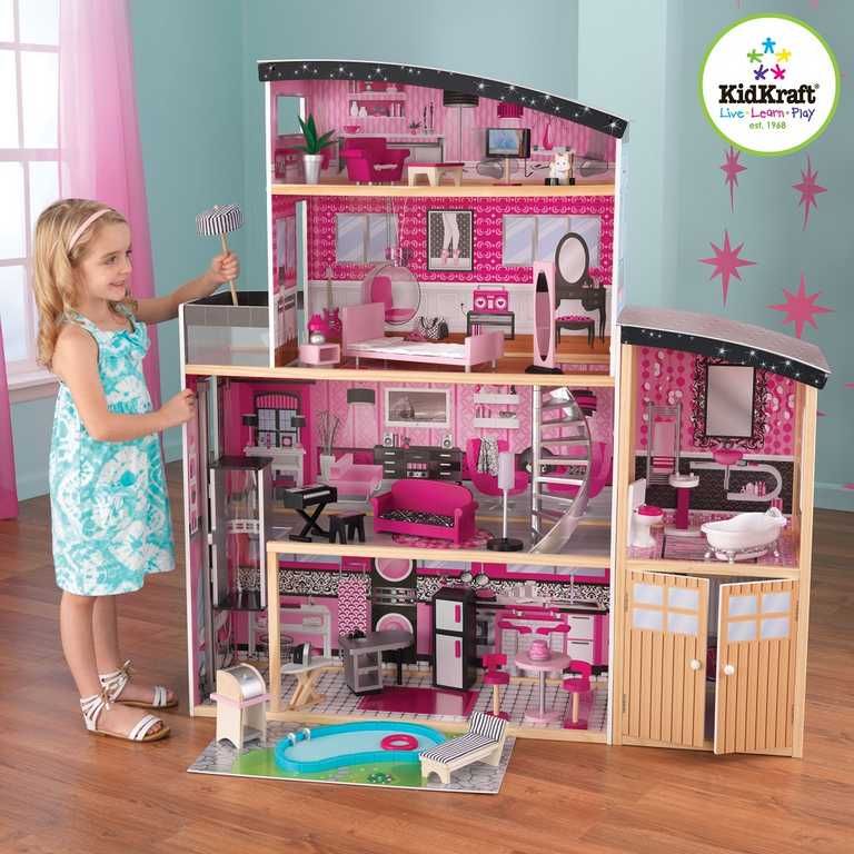 Dřevěné hračky KidKraft Domeček pro panenky Sparkle Mansion