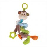 Dřevěné hračky Bigjigs Baby Textilní postavička spirála opička Cheeky Bigjigs Toys