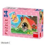 Dřevěné hračky Dino Papírové puzzle Krteček 54 dílků