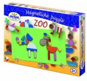 Dřevěné hračky Detoa Magnetické puzzle zoo