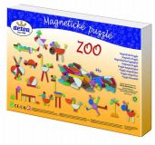 Dřevěné hračky Detoa Magnetické puzzle zoo