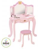 Dřevěné hračky KidKraft Kosmetický stolek s židličkou princezna
