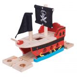 Dřevěné hračky Bigjigs Rail Pirátská galéra