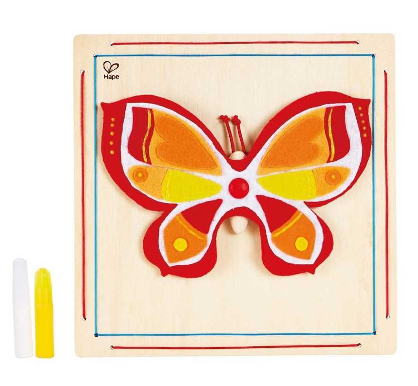 Dřevěné hračky Hape Puzzle motýlek
