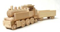 Dřevěné hračky Ceeda Cavity Parní lokomotiva s vagónem