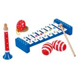 Dřevěné hračky Bino Set 4 hudebních nástrojů