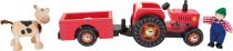 Dřevěné hračky Small Foot Dřevěný farmářský tahací traktor Small foot by Legler