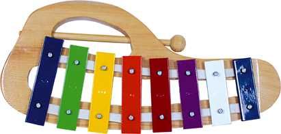 Dřevěné hračky Bino Xylofon kovový obloukový