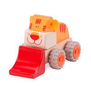 Dřevěné hračky Wonderworld Dřevěný mini nakladač tygřík