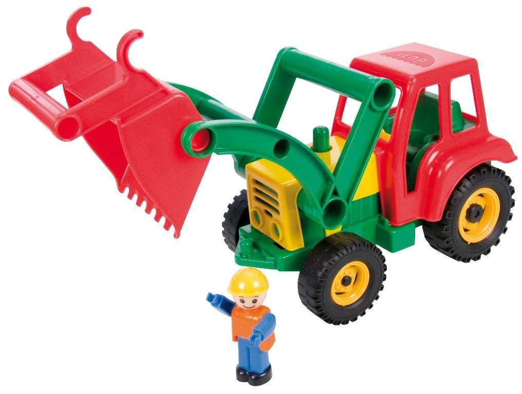 Dřevěné hračky Lena Traktor se lžící