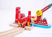Dřevěné hračky Bigjigs Rail Hasiči mořští záchranáři