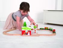 Dřevěné hračky Bigjigs Rail Vánoční jeřáb