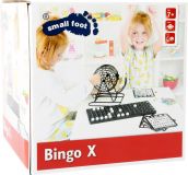Dřevěné hračky small foot Hra Bingo X s příslušenstvím