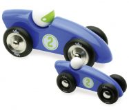 Dřevěné hračky Vilac Závodní auto GM modré