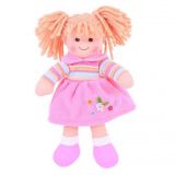 Dřevěné hračky Bigjigs Toys Látková panenka Jenny 28 cm