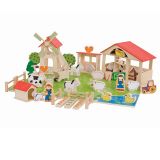 Dřevěné hračky Bigjigs Toys Velká dřevěná farma
