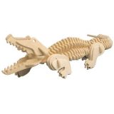 Dřevěné hračky Woodcraft Dřevěné 3D puzzle krokodýl Woodcraft construction kit