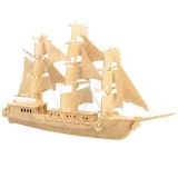 Dřevěné hračky Woodcraft Dřevěné 3D puzzle loď plachetnice P049 Woodcraft construction kit