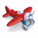 Dřevěné hračky Green Toys letadlo červené