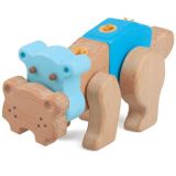 Dřevěné hračky My Zoo Hravá stavebnice Hroch