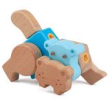Dřevěné hračky My Zoo Hravá stavebnice Hroch