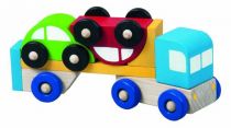 Dřevěné hračky Detoa Truck s autíčky