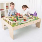 Dřevěné hračky Bigjigs Rail Vláčkodráha Services a stůl