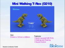 Dřevěné hračky RoboTime robotická hračka dinosaurus Malý T-REX