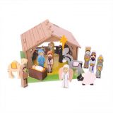 Dřevěné hračky Bigjigs Toys Betlém pro nejmenší