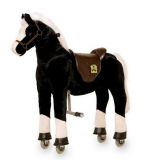 Dřevěné hračky Small Foot Pohyblivý dětský jezdecký kůň na kolečkách Hrom Small foot by Legler