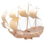 Dřevěné hračky Woodcraft Dřevěné 3D puzzle loď plachetnice orel Woodcraft construction kit