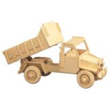 Dřevěné hračky Woodcraft Dřevěné 3D puzzle nákladní automobil Woodcraft construction kit
