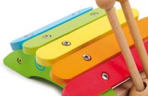 Dřevěné hračky Small Foot Dětské hudební nástroje xylofon šnek Small foot by Legler