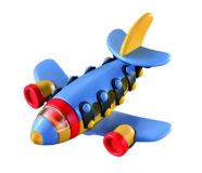 Dřevěné hračky Mic-o-mic - Stavebnice - Dopravní letadlo