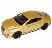 Dřevěné hračky Welly Bentley Continental Supersports 1:34 zlaté