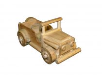 Dřevěné hračky Ceeda Cavity Dřevěné auto Jeep