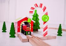 Dřevěné hračky Bigjigs Rail Vánoční jeřáb