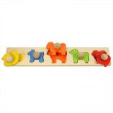Dřevěné hračky Bigjigs Baby Vkládací puzzle zvířata Bigjigs Toys