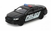 Dřevěné hračky Welly Ford Interceptor 1:34 policejní černý