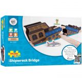 Dřevěné hračky Bigjigs Rail Most vrak lodi